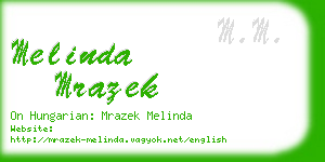 melinda mrazek business card